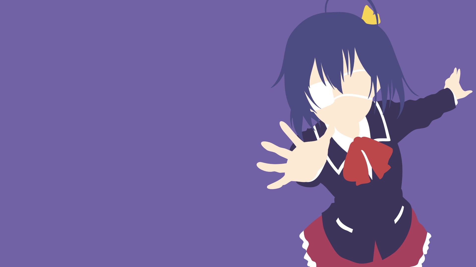 Takanashi Rikka, Chuunibyou Demo Koi Ga Shitai , Minimalism - Rikka Takanashi , HD Wallpaper & Backgrounds