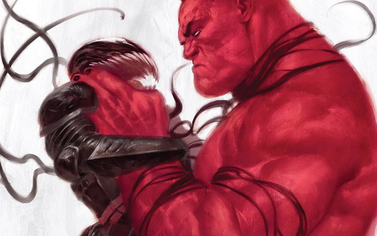 Hd Red Hulk Vs Venom Wallpapers - Thunderbolts Vol 2 , HD Wallpaper & Backgrounds