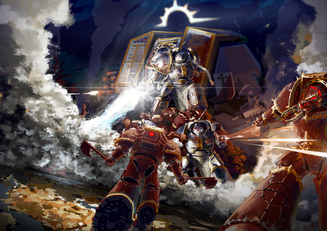 Grey Knights Warhammer Art , HD Wallpaper & Backgrounds