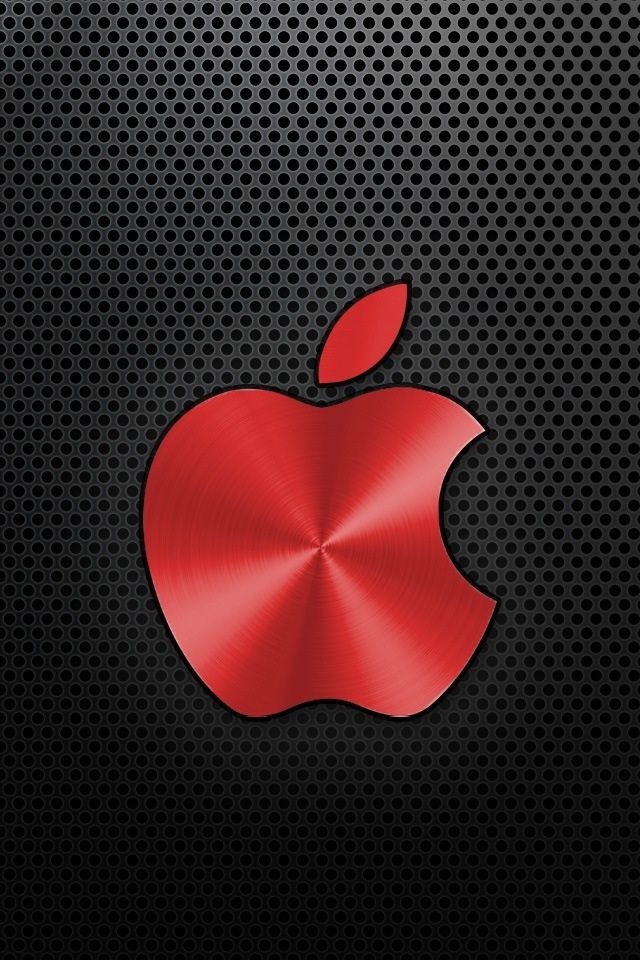Red Cool Apple Logo - Logo De Apple Color Rojo , HD Wallpaper & Backgrounds