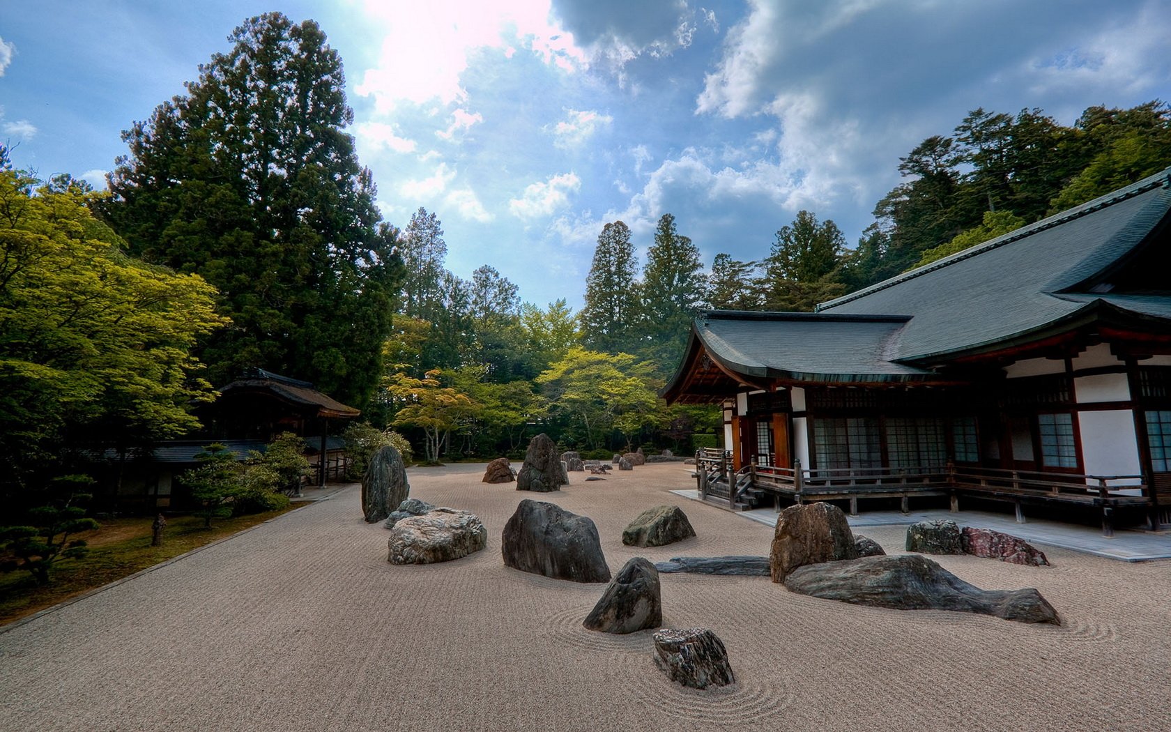 Rock Garden Wallpaper - Kongōbu-ji , HD Wallpaper & Backgrounds