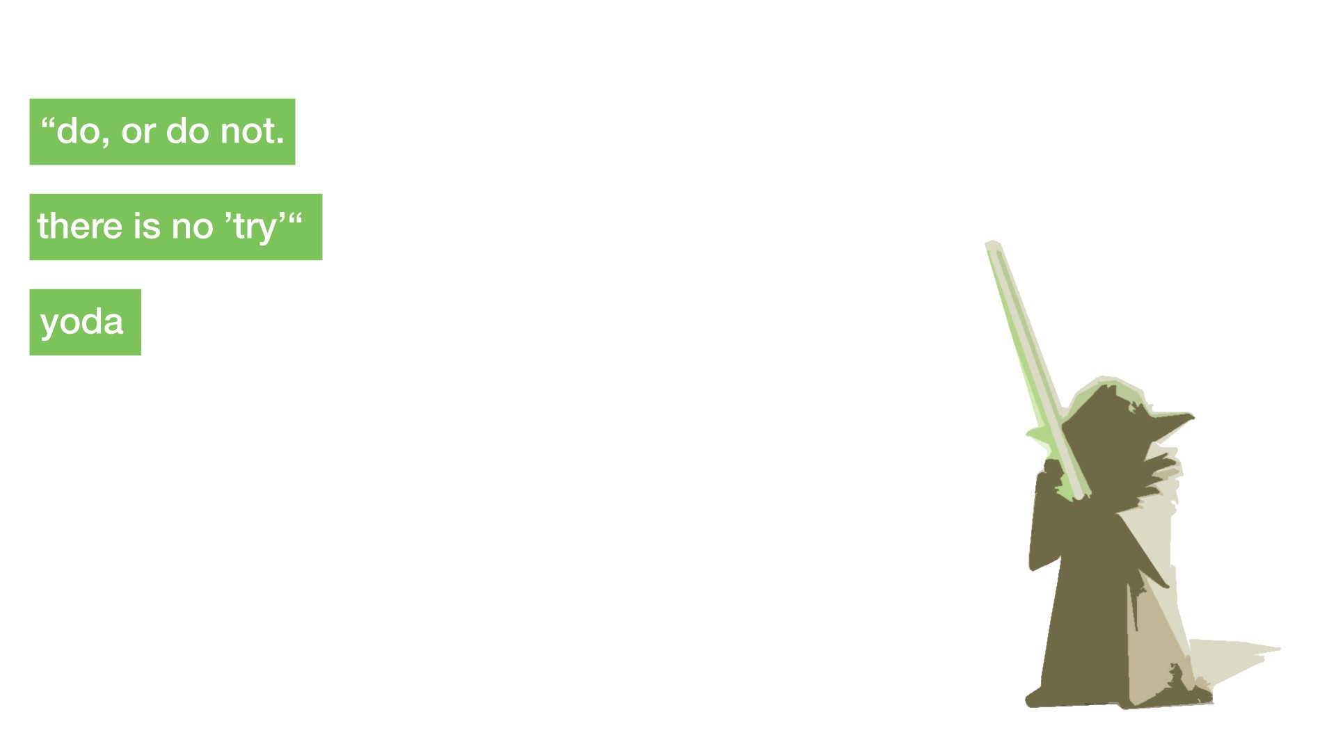 Green, Star, Wars, Quotes, Jedi, Typography, Yoda, - Do Or Do Not There Is No Try Yoda Hd , HD Wallpaper & Backgrounds