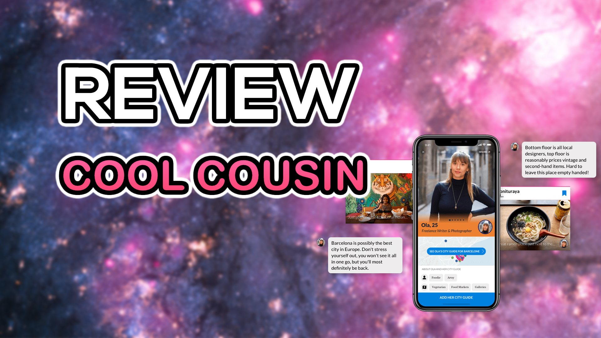 Cool Cousin Ico Review An Existing Travel App Integrated - Universe Pink , HD Wallpaper & Backgrounds