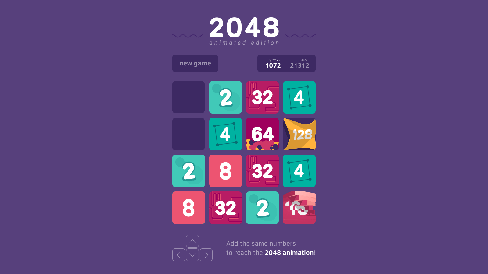 2048 Animated Edition , HD Wallpaper & Backgrounds