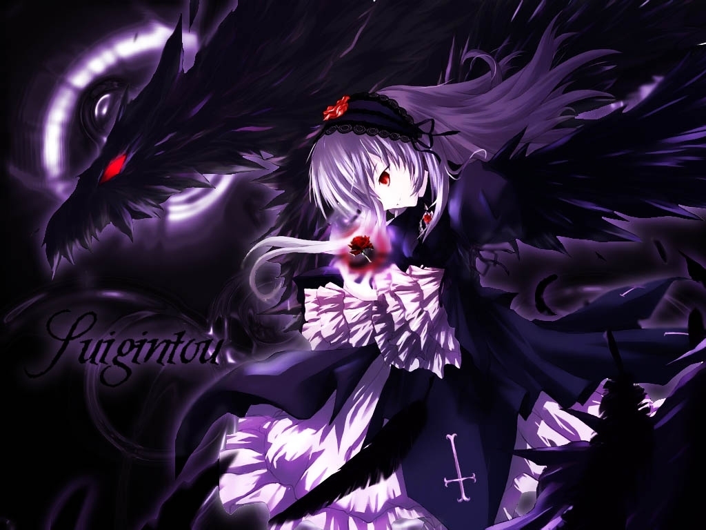 Anime Girl Dark Angel 1029225 Hd Wallpaper Backgrounds Download