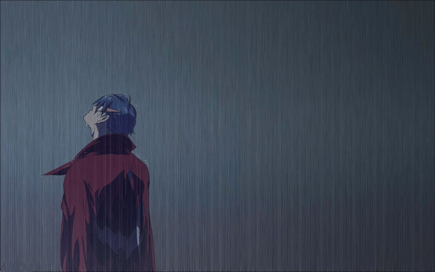 Rain Desktop Wallpapers Group > - Anime Boy Crying In The Rain , HD Wallpaper & Backgrounds