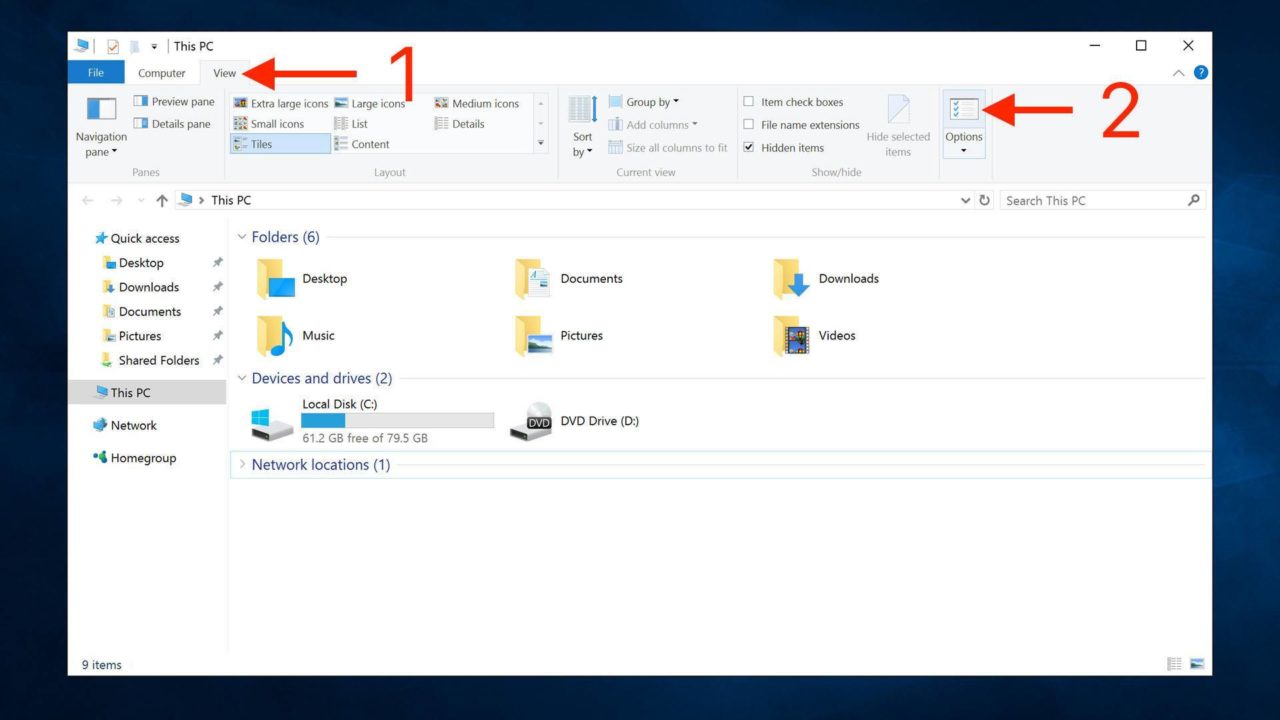 Windows 10 File Explorer Options - Windows 10 File Explorer Screen , HD Wallpaper & Backgrounds