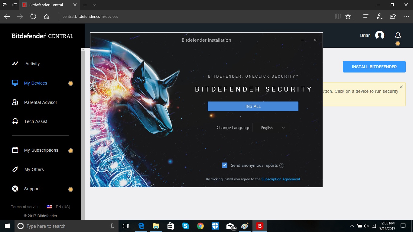 Bitdefender 2018 1 - Bitdefender 2017 , HD Wallpaper & Backgrounds