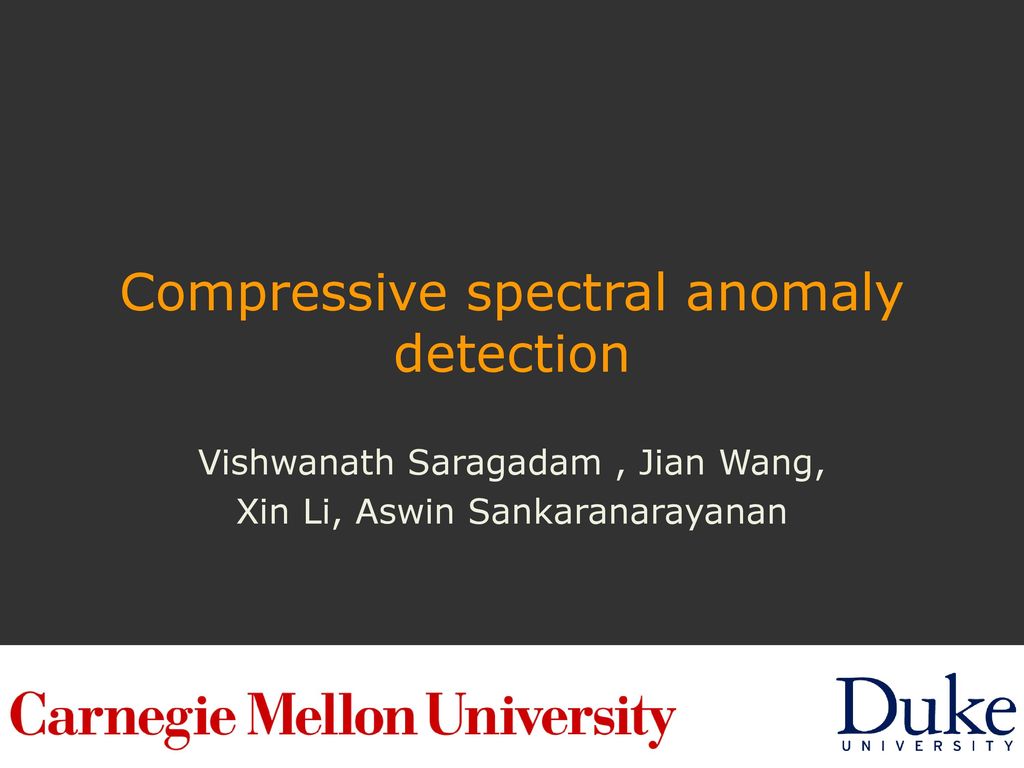 Compressive Spectral Anomaly Detection - Duke University , HD Wallpaper & Backgrounds