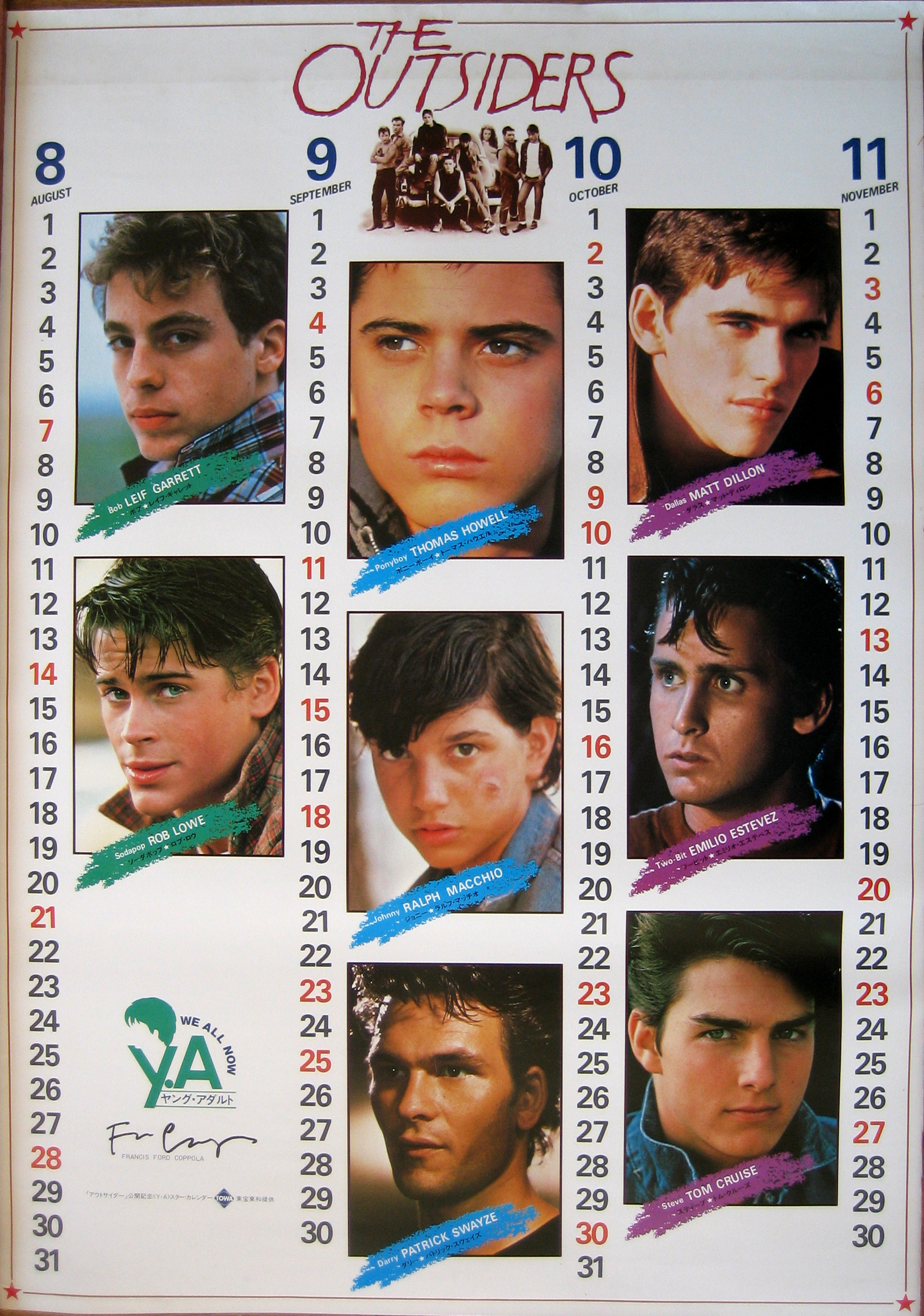 The Outsiders Outsiders Cast With Names 1030773 Hd