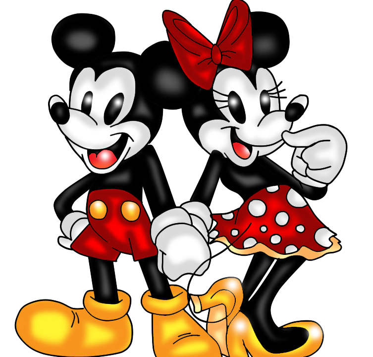 Cartoon Wallpapers Free Download Disney - Mickey And Minnie Mouse Original , HD Wallpaper & Backgrounds