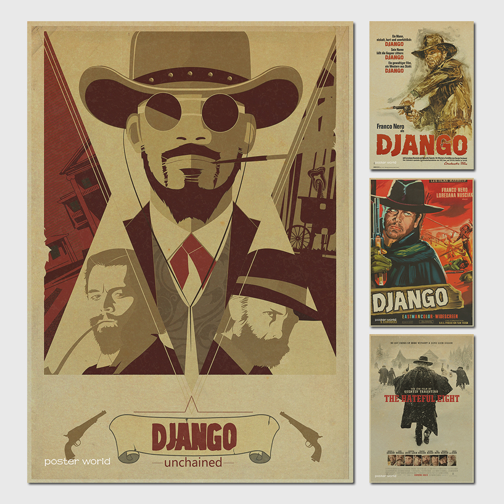 Detail Feedback Questions About Django Unchained Retro - Wall Posters Django Unchained , HD Wallpaper & Backgrounds