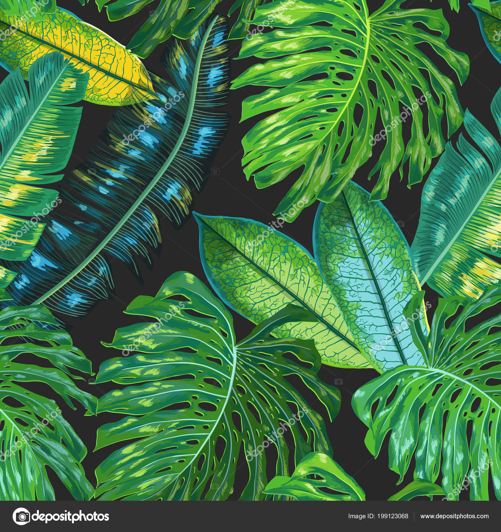 Palm Leaves Watercolor Background For Wallpaper, Fabric, - Palmiye Yapraklı Duvar Kağıtları , HD Wallpaper & Backgrounds