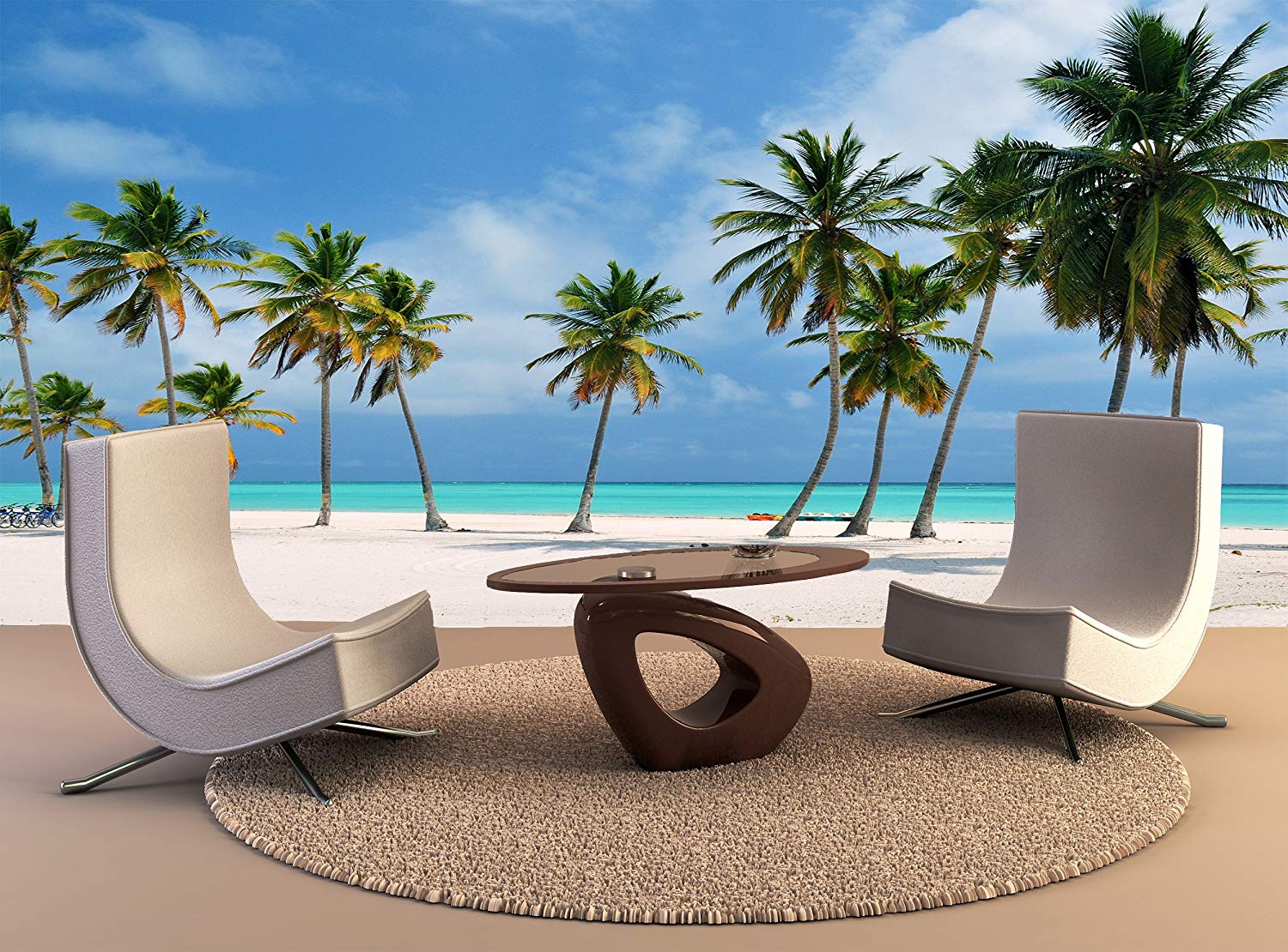 Wall Tapestry Punta Cana Beach Wall Art Decor Photo - 3d Wall Paper Philippines , HD Wallpaper & Backgrounds