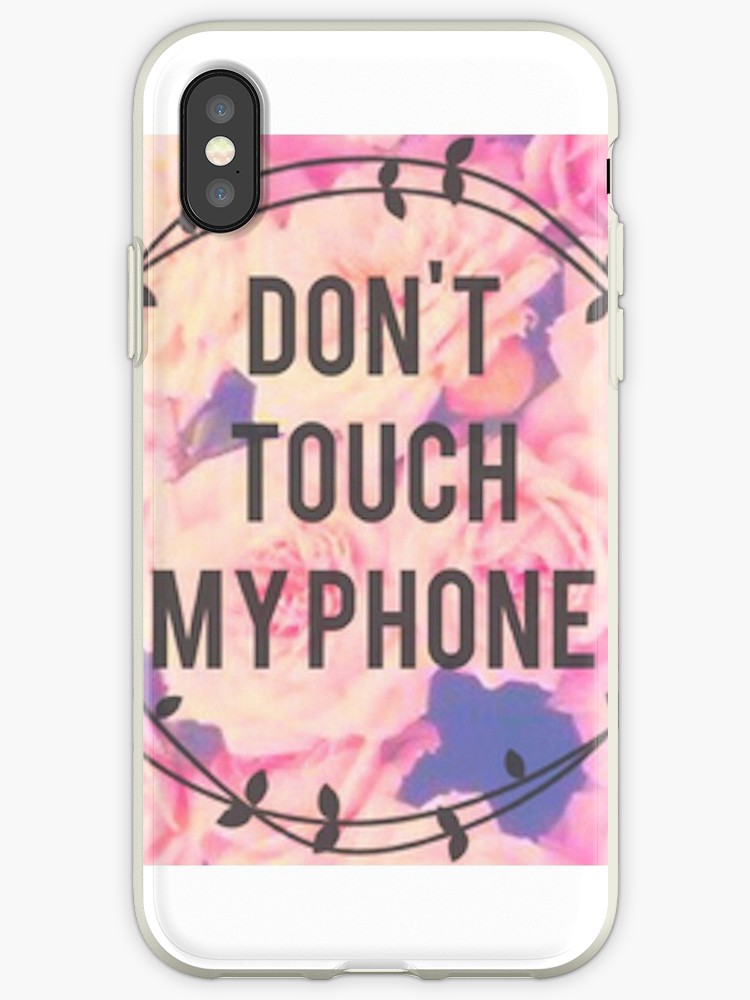 Dont Touch My Phone With Floral Background - Cute Dont Touch My Phone , HD Wallpaper & Backgrounds