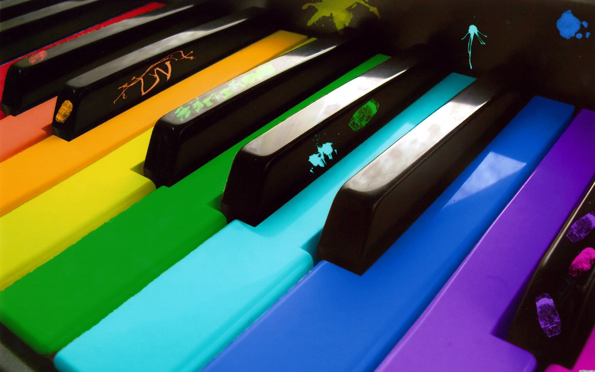 Music Piano Wallpapers Background Piano Is My Life - Piano Colorful , HD Wallpaper & Backgrounds