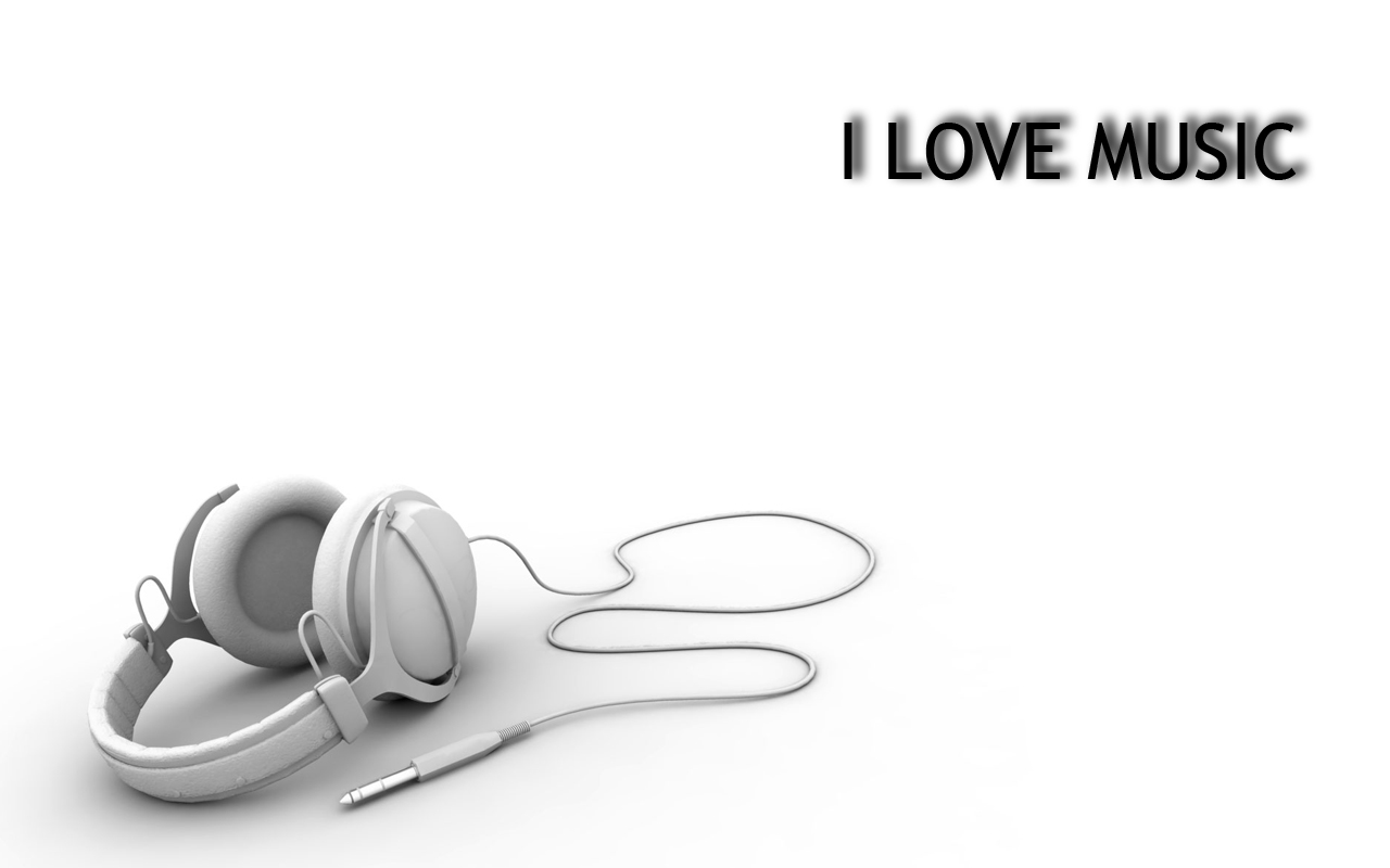 Headphones Music Love - Music Is Life Black And White , HD Wallpaper & Backgrounds