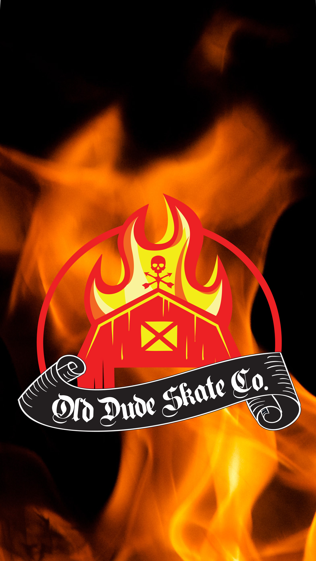 I Made This Cool Barn Burner Wallpaper For My Iphone - Emblem , HD Wallpaper & Backgrounds