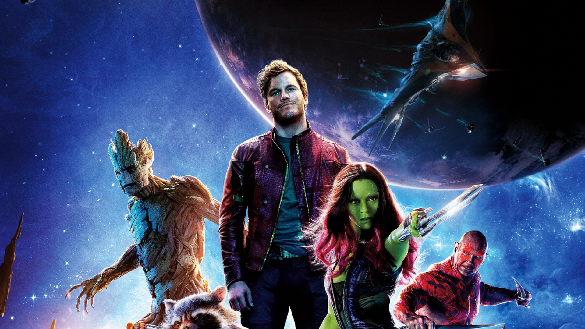 Chris Pratt In Guardians Of The Galaxy Poster - Guardians Of Galaxy Infinity War , HD Wallpaper & Backgrounds