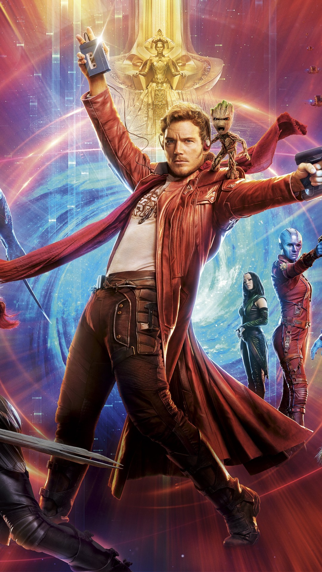 Guardians Of The Galaxy 2, Chris Pratt, Zoe Saldana - Guardians Of The Galaxy 2 Peter Quill , HD Wallpaper & Backgrounds