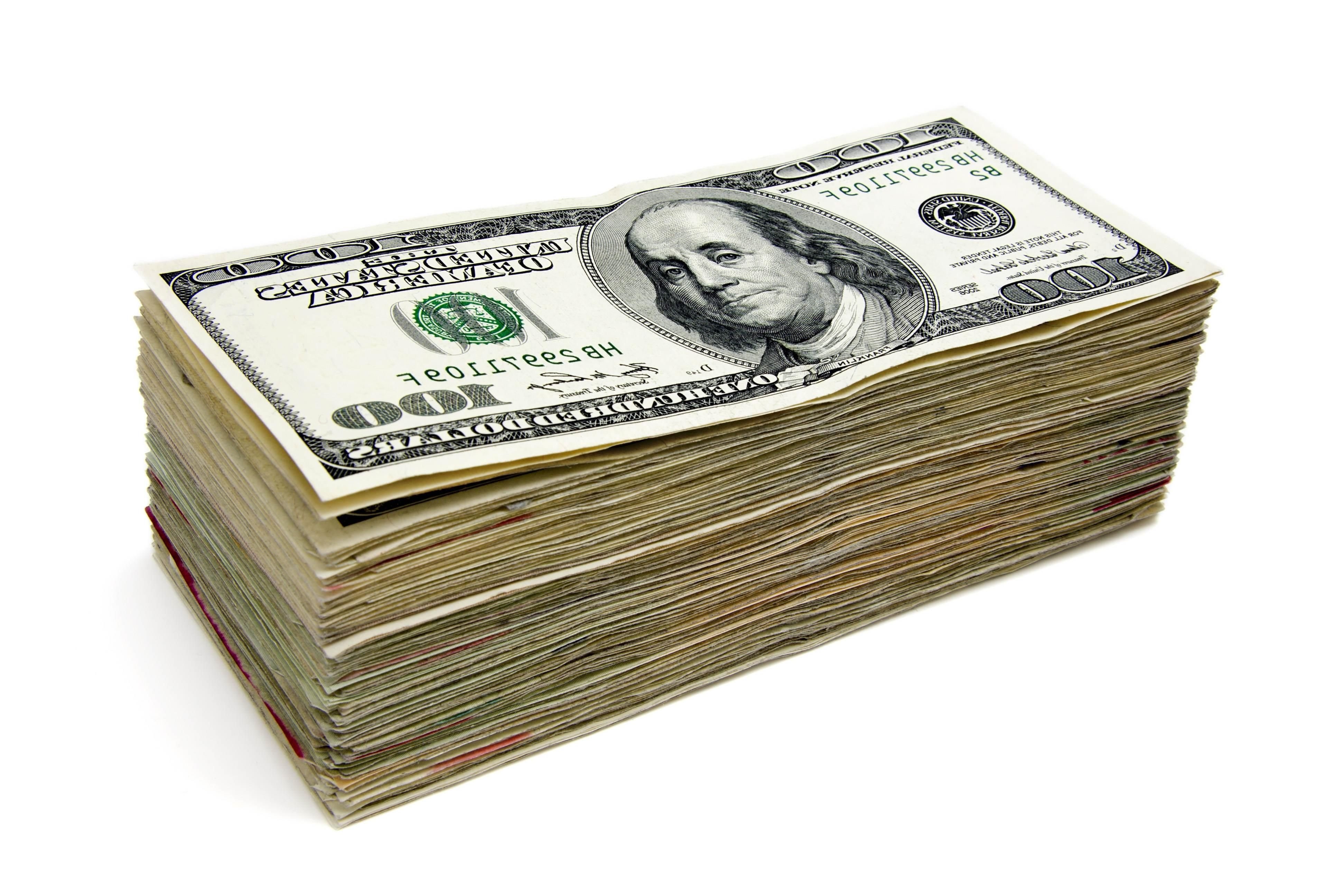 Money Stack Dollar White Backgrounds Hd Wallpapers - Stack Of Money Hd , HD Wallpaper & Backgrounds