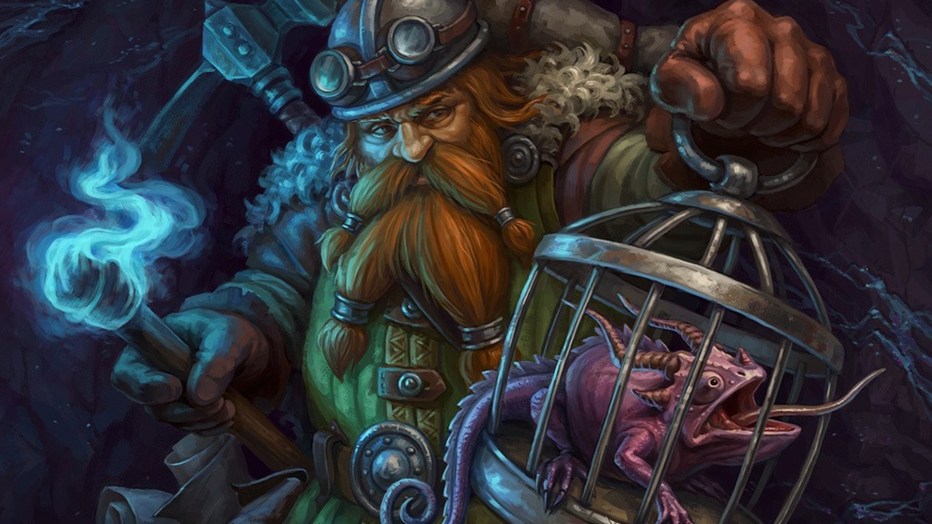 Hd Wallpaper - Fantasy Dwarf Miner , HD Wallpaper & Backgrounds
