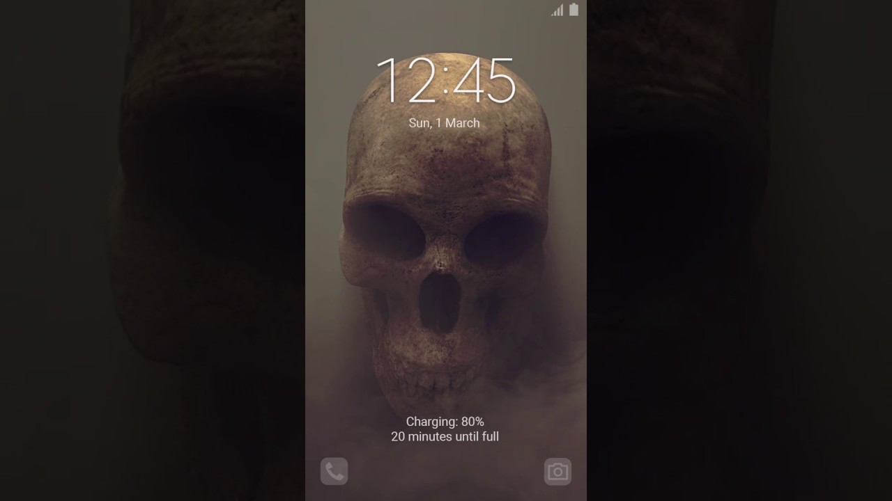 [samsung Themes-animated Wallpaper] Skull In The Fog - Skull , HD Wallpaper & Backgrounds