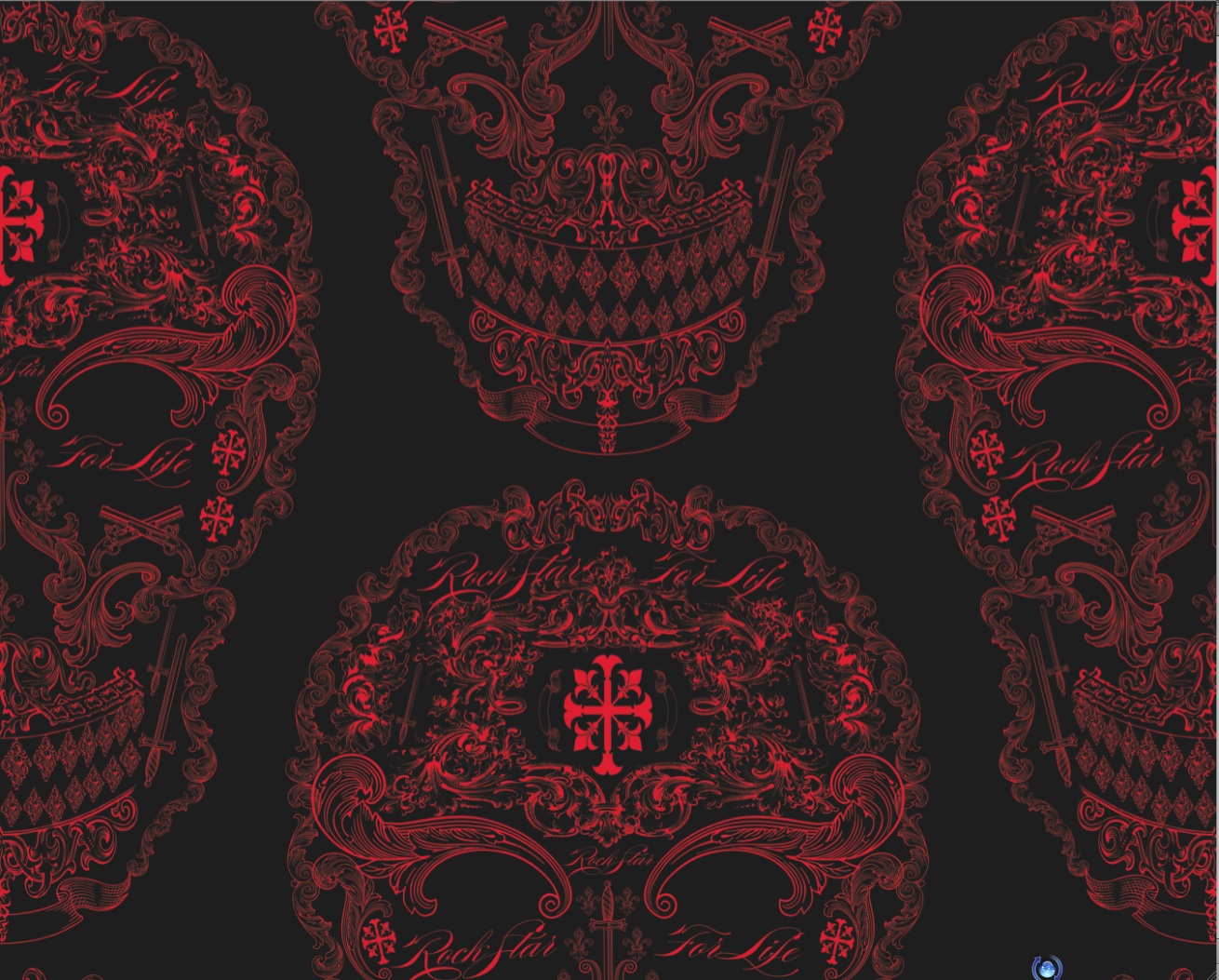 I've Seen Other Skull Wallpapers, But Not Ones That - Wall Paper Red And Black Skull , HD Wallpaper & Backgrounds