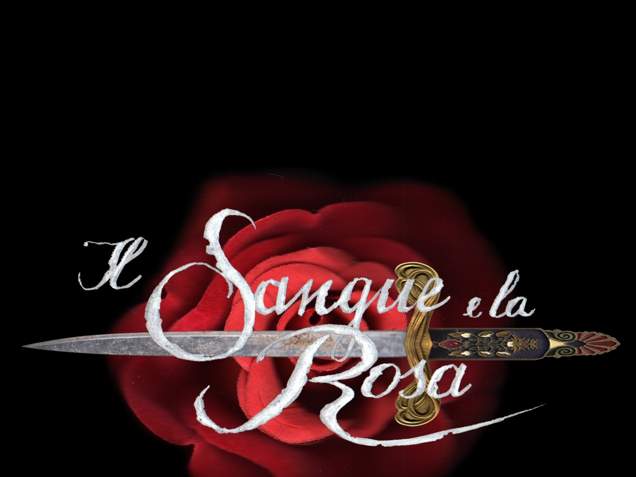 Un Wallpaper Con Il Logo Della Fiction Il Sangue E - Sangue E La Rosa , HD Wallpaper & Backgrounds