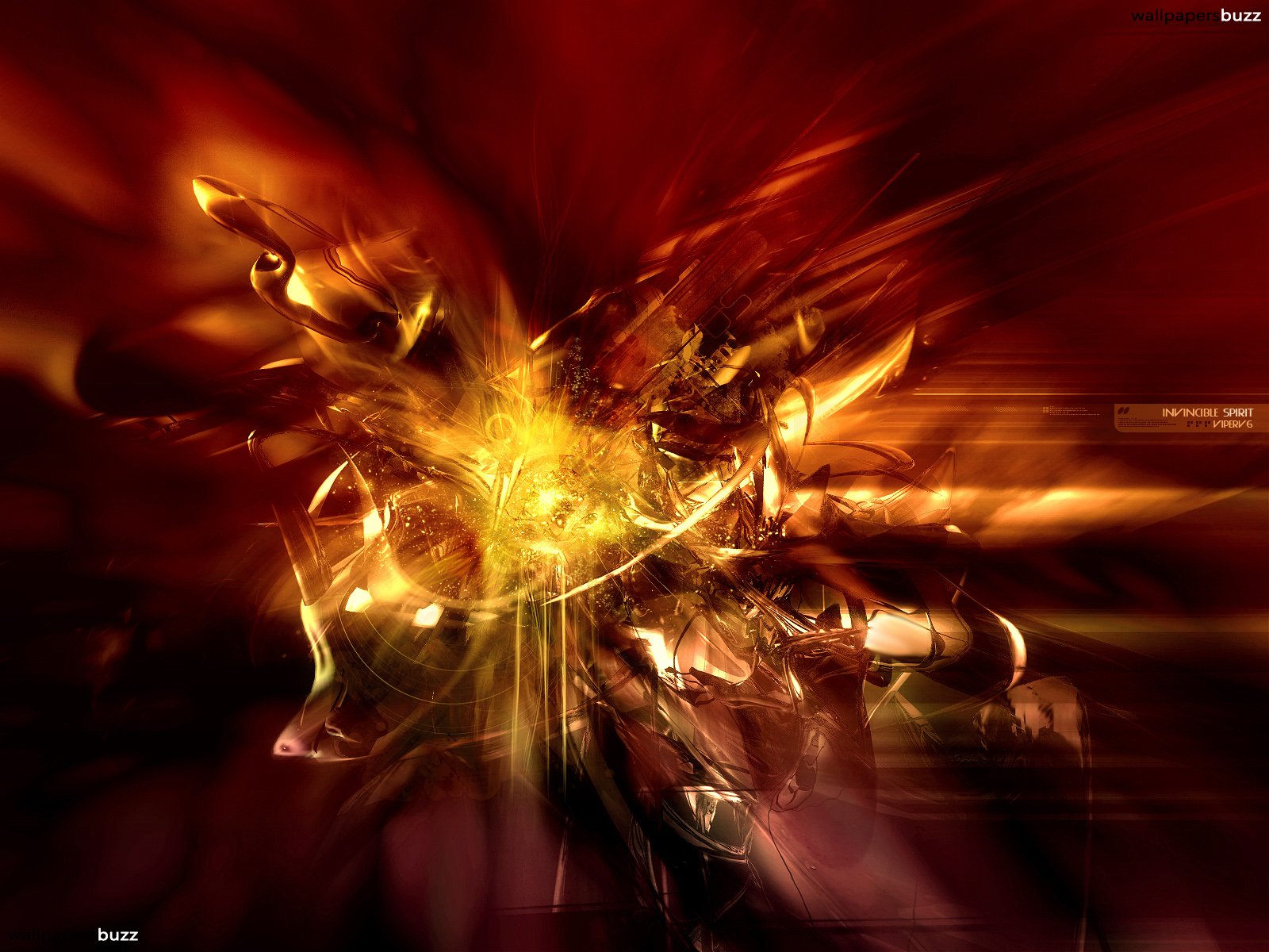 Brown Invincible Spirit Abstract - Gold And Red Abstract , HD Wallpaper & Backgrounds