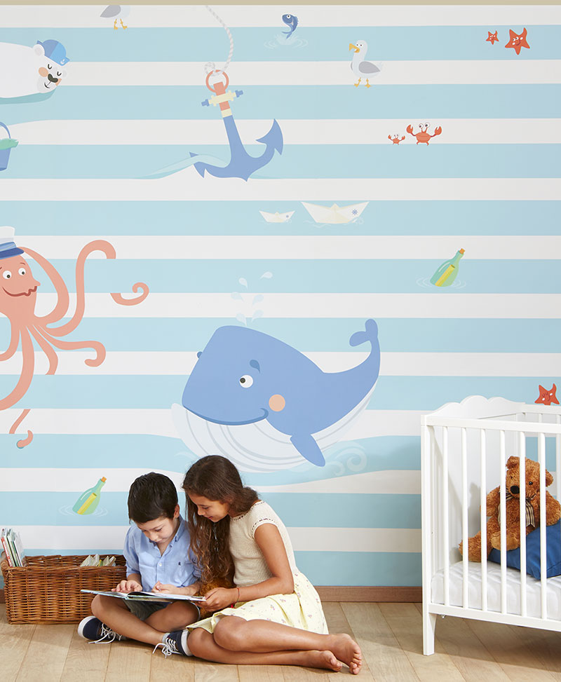 Lupi Di Mare - Carta Da Parati Mare Per Bambini , HD Wallpaper & Backgrounds