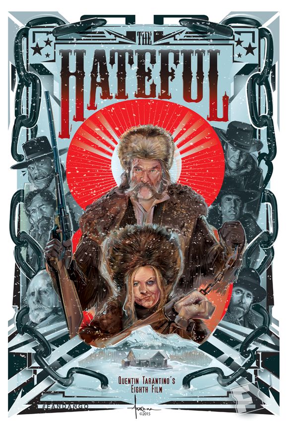 The Hateful Eight - Hateful Eight Poster Mondo , HD Wallpaper & Backgrounds