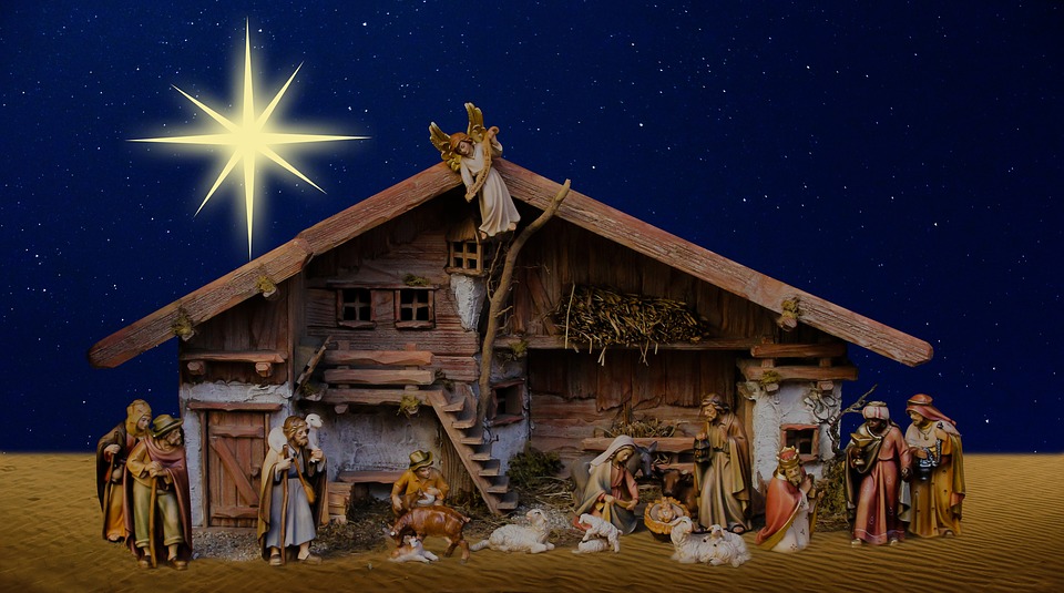Christmas, Nativity Scene, Crib - Nativity Scene Christmas Crib , HD Wallpaper & Backgrounds
