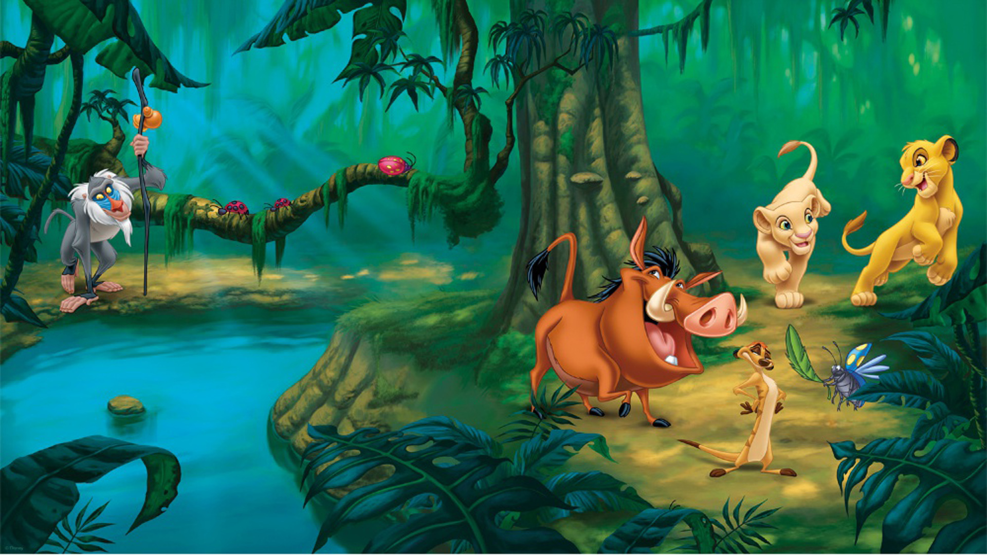 Xl Lion King Wall Mural Disney Wallpaper Decor Lions - Lion King Mural , HD Wallpaper & Backgrounds