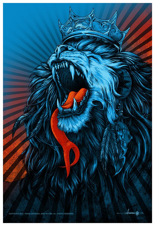Crown On Lion Artwork , HD Wallpaper & Backgrounds