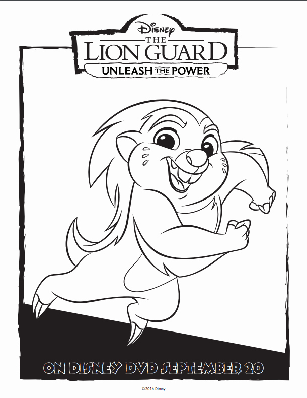 Lion Printable Fresh The Lion Guard Coloring Pages - Lion Guard Bunga Coloring Pages , HD Wallpaper & Backgrounds