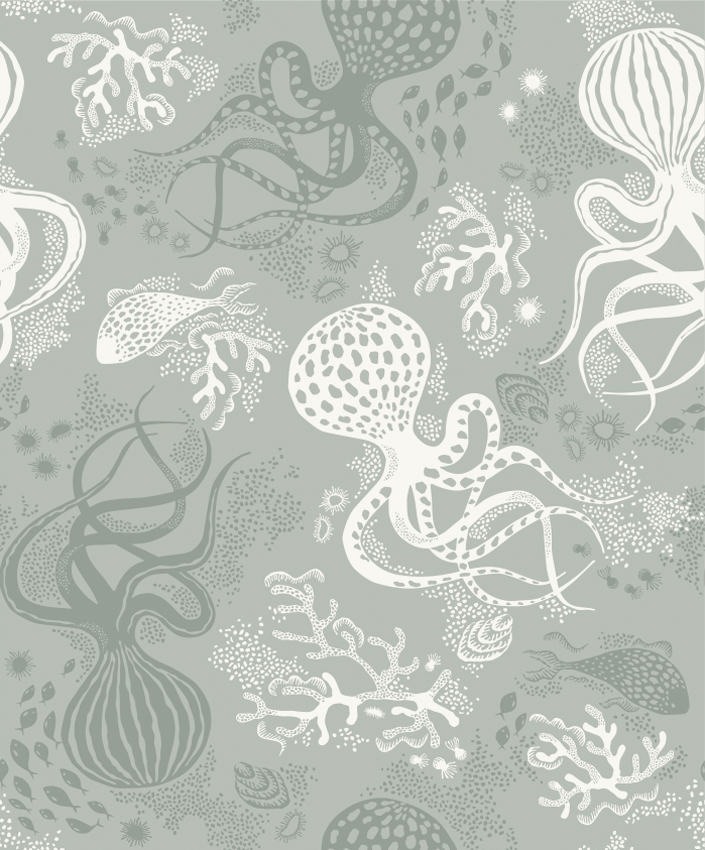 Littlephant Aquatic Aqua Pattern Square Web - Littlephant Tapet , HD Wallpaper & Backgrounds