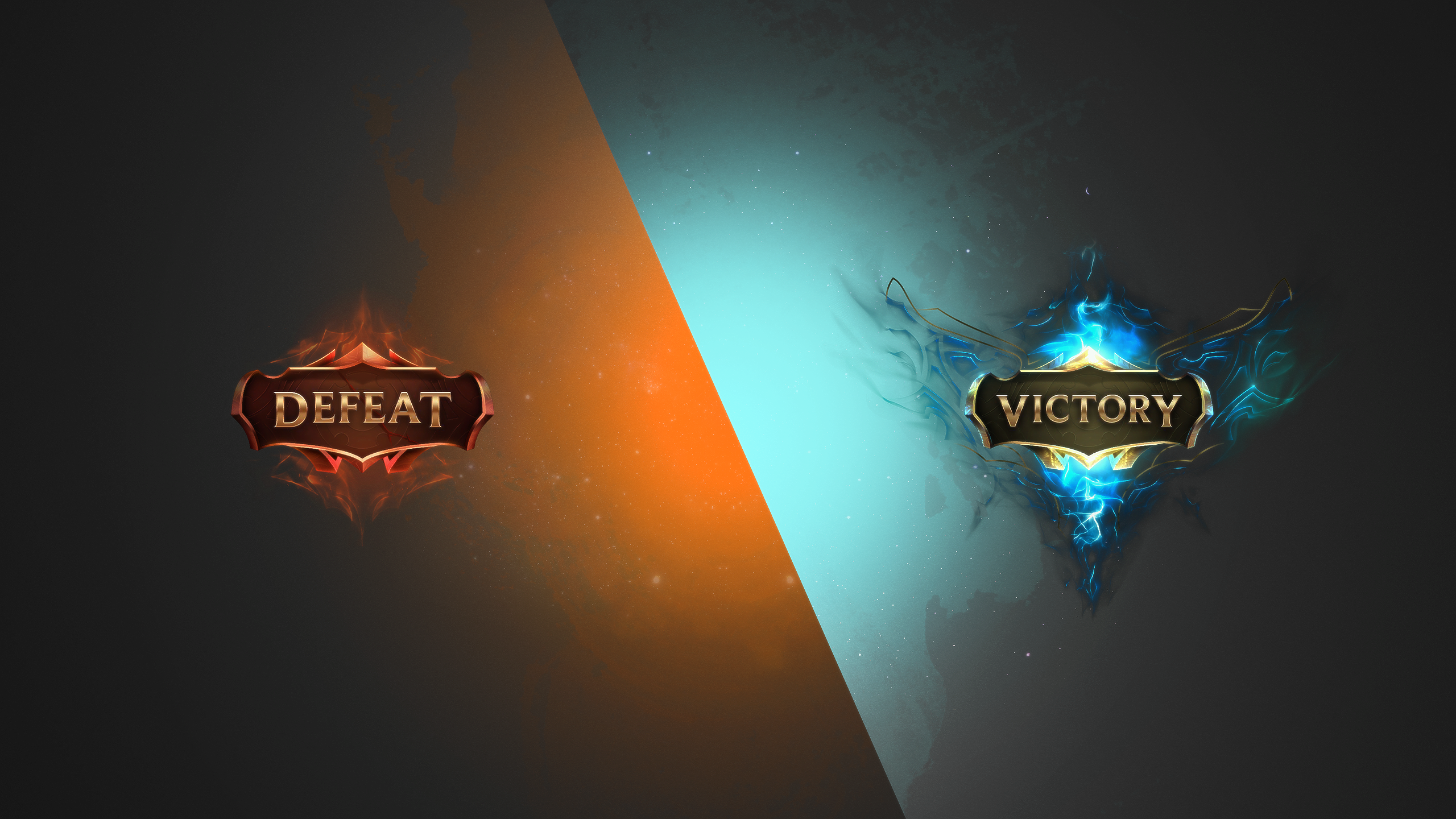 Decaying Points And The Result Of The Elo System - League Of Legends Victory Defeat , HD Wallpaper & Backgrounds