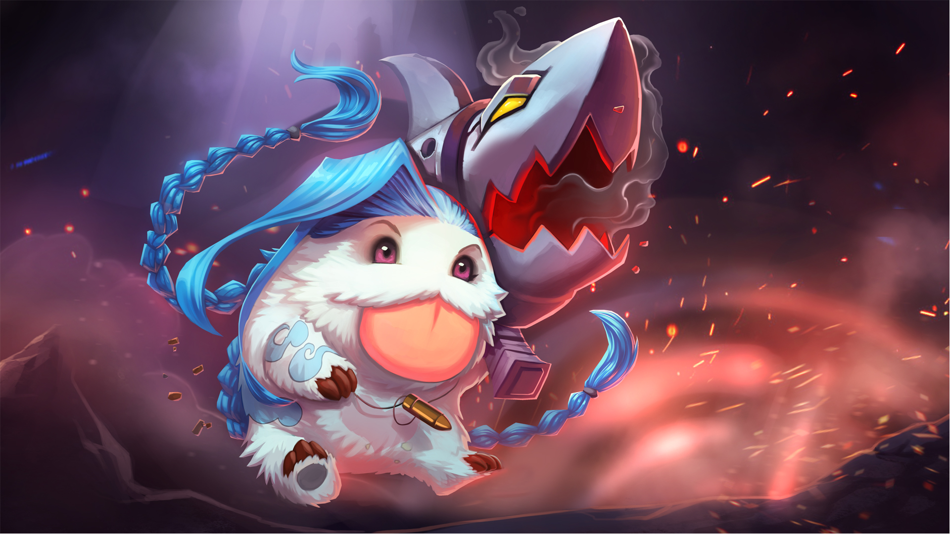 Poro Jinx Hd Wallpaper - Poro Jinx , HD Wallpaper & Backgrounds