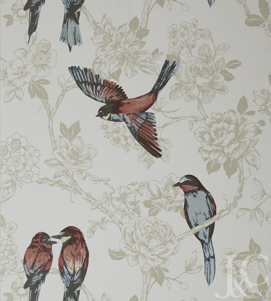 Vintage Home Wallpaper Birds , HD Wallpaper & Backgrounds