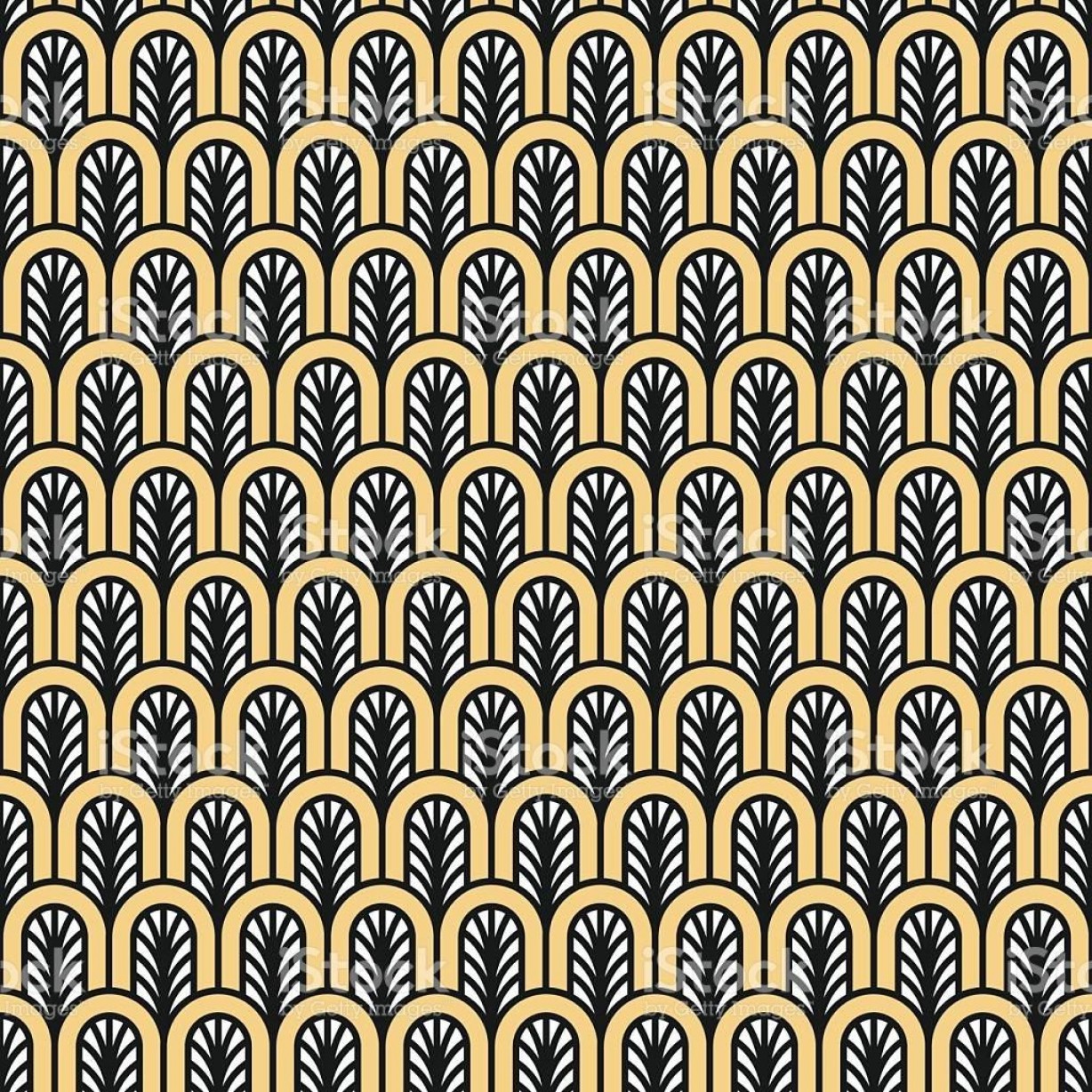 Top Art Deco Seamless Vintage Wallpaper Pattern Vector - Wallpaper , HD Wallpaper & Backgrounds