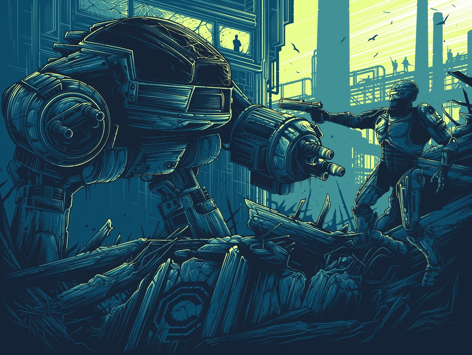 #futuristic, #dan Mumford, #movies, #artwork, #robocop, - Dan Mumford Robocop , HD Wallpaper & Backgrounds