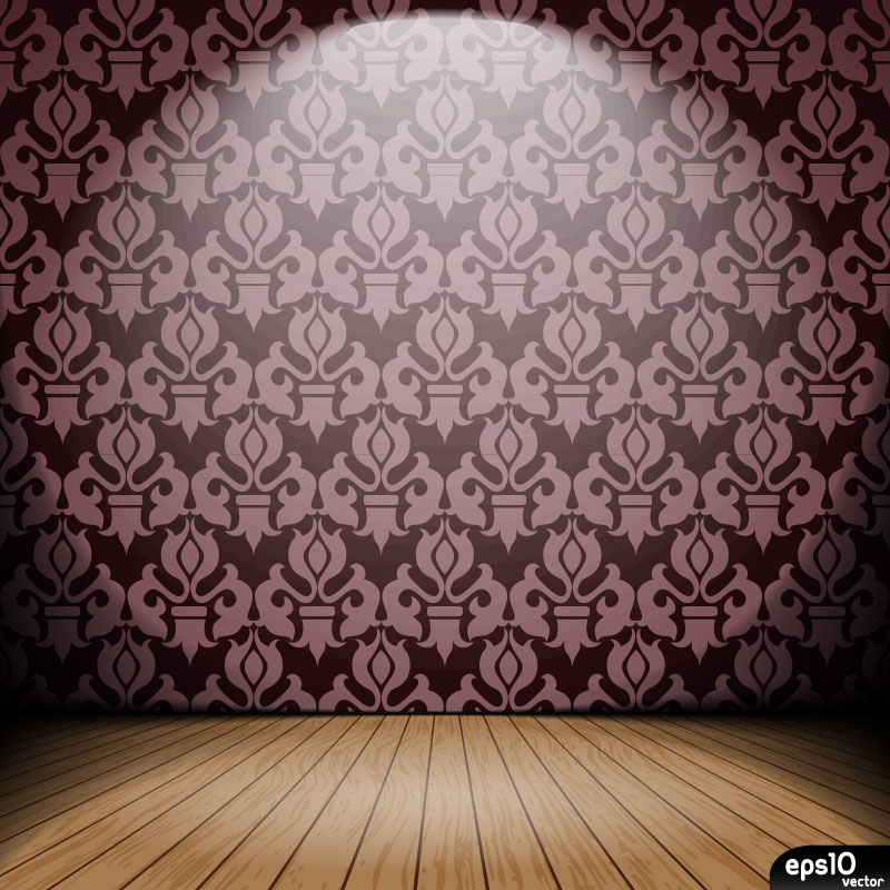 Empty Room Gorgeous Wallpaper Background Vector Material - Room Background For Photoshop , HD Wallpaper & Backgrounds