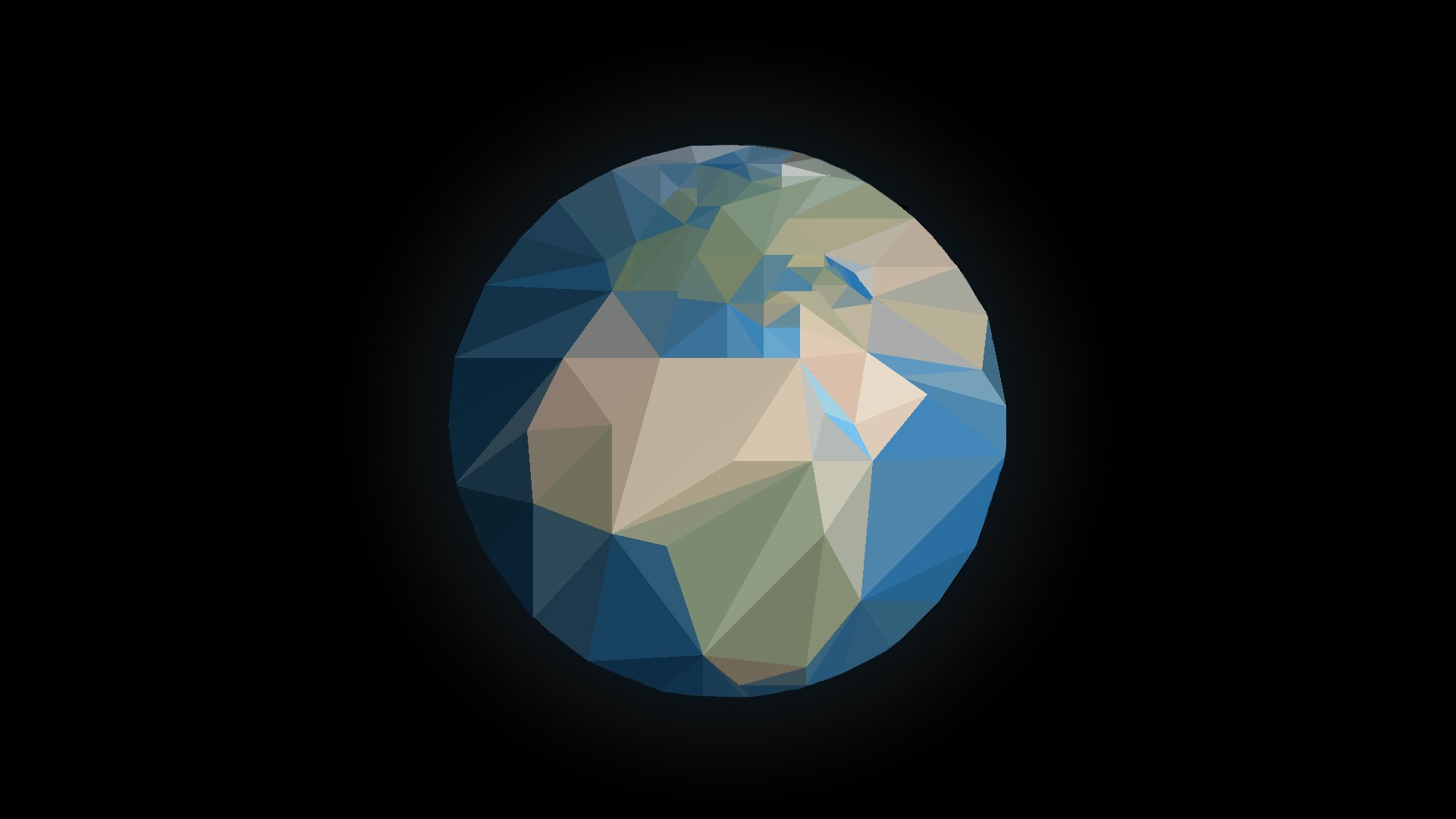 Low Polygon Earth Wallpaper - Circle , HD Wallpaper & Backgrounds