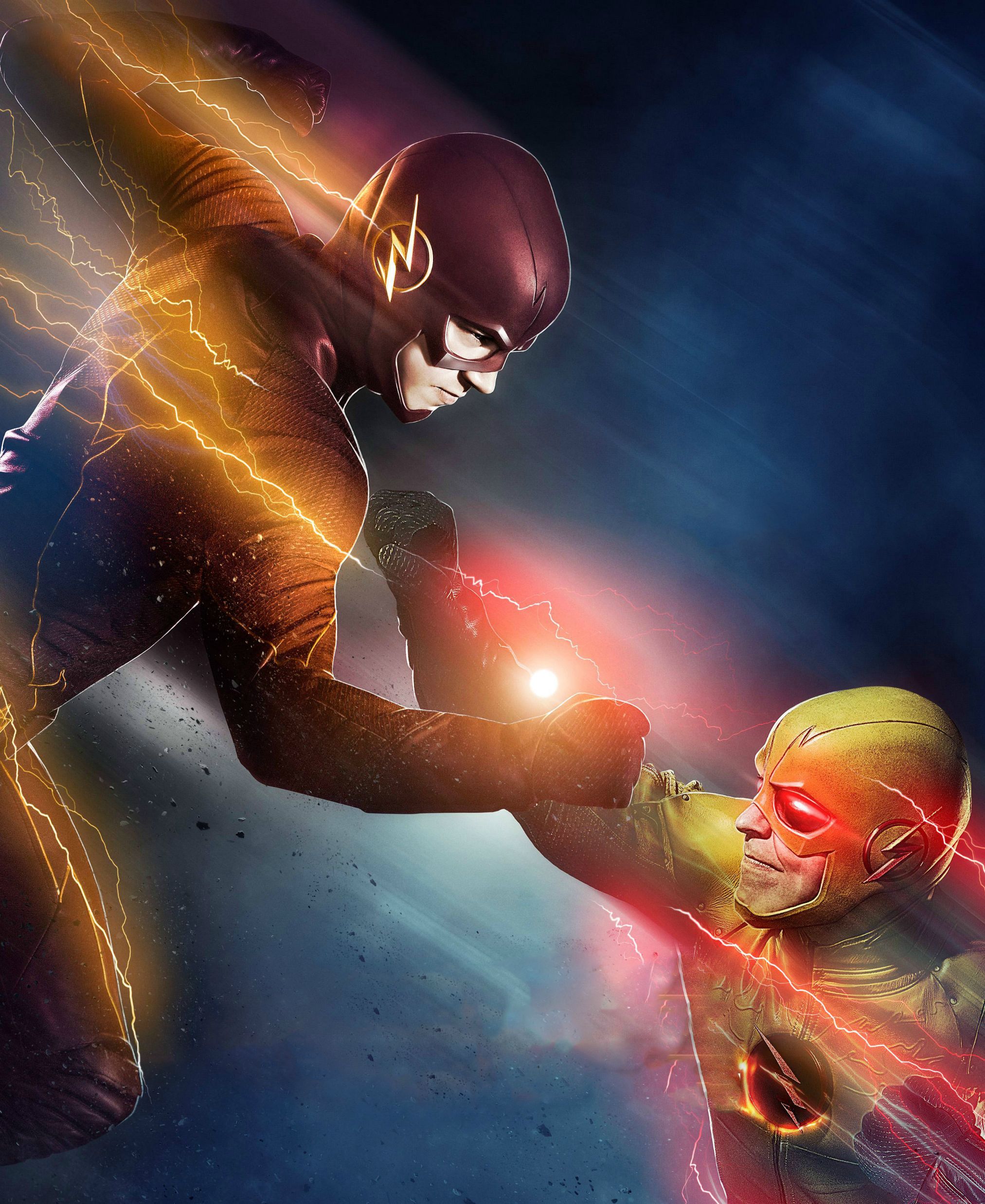 Mobilethe Flash Vs The Reverse Flash - Flash Vs Reverse Flash Poster , HD Wallpaper & Backgrounds