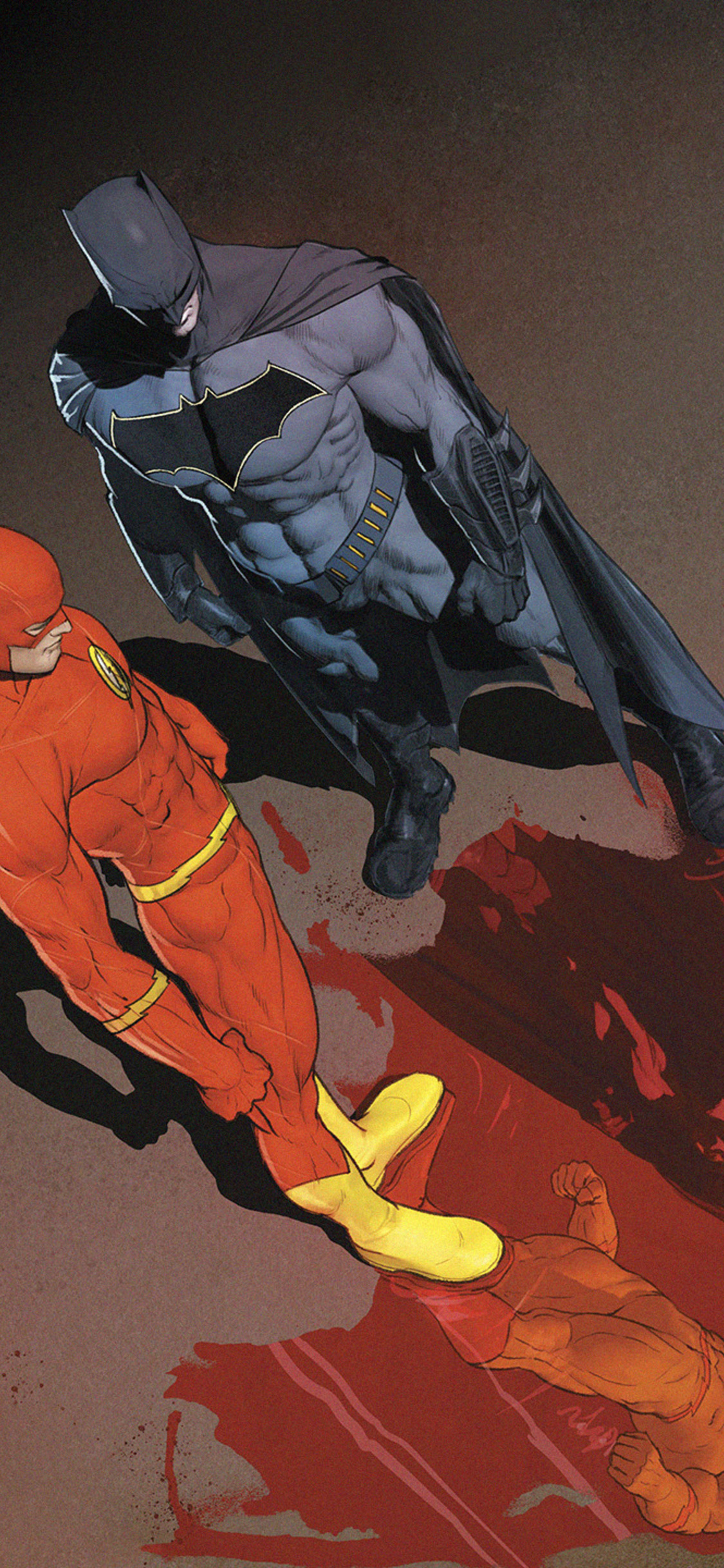Batman Dc Comics Flash Reverse Flash - Batman And Flash , HD Wallpaper & Backgrounds