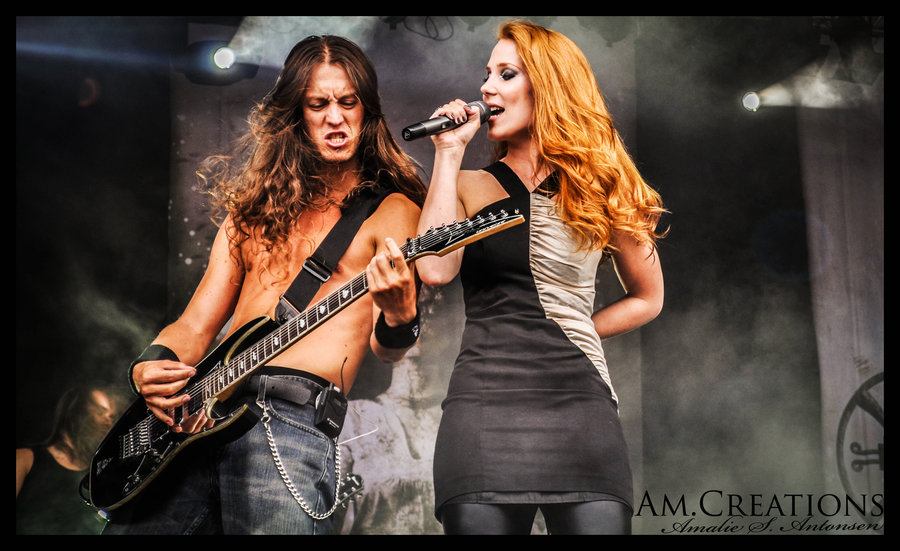 65 Images About Music & Bands On We Heart It - Mark Jansen And Simone Simons , HD Wallpaper & Backgrounds