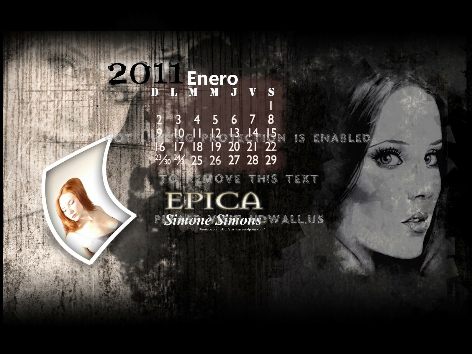 Women Metal Epica Calendar Simone Simons 2011 Soprano - Simone Simons 2011 , HD Wallpaper & Backgrounds