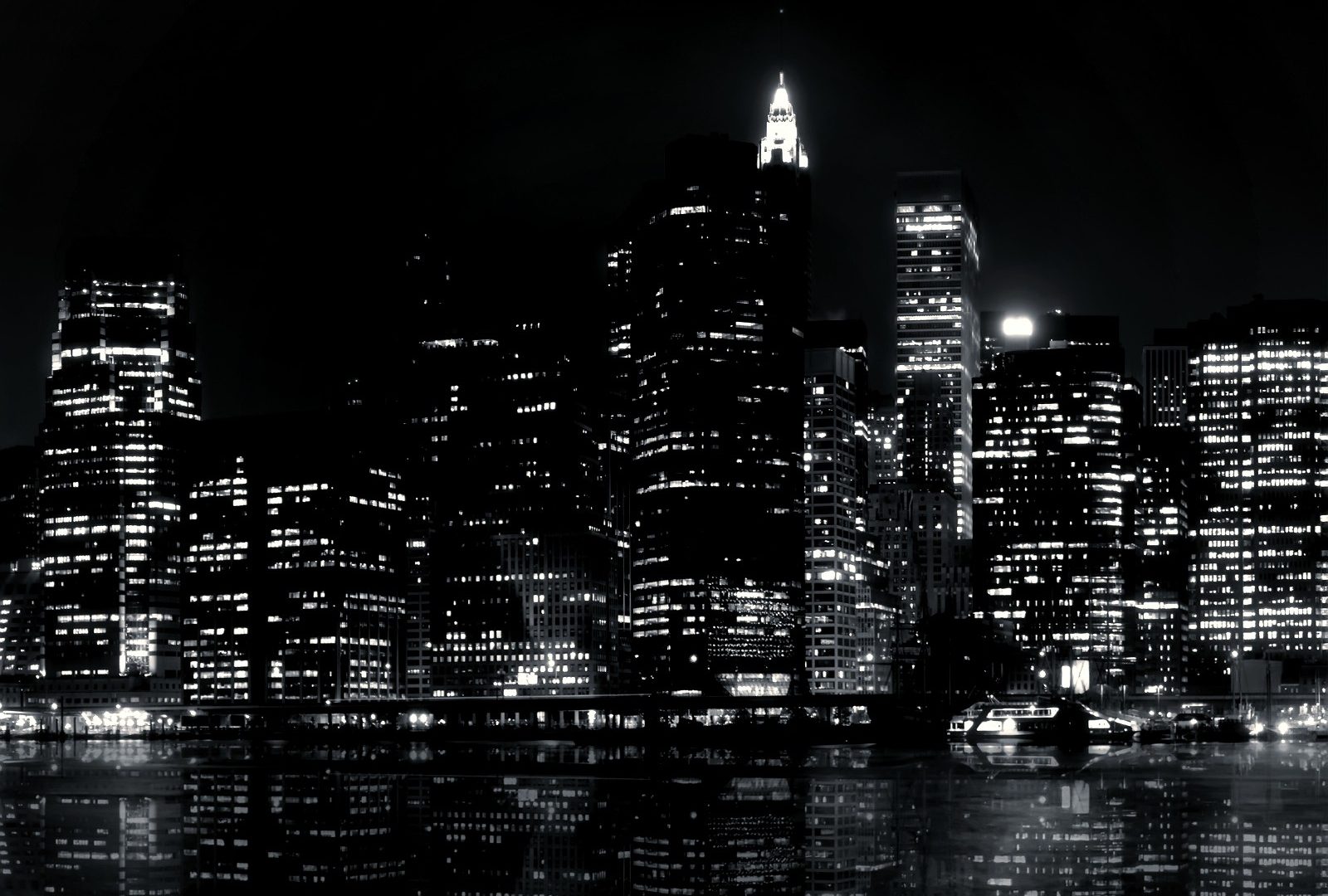 Escape From New York Wallpaper - Black And White City , HD Wallpaper & Backgrounds