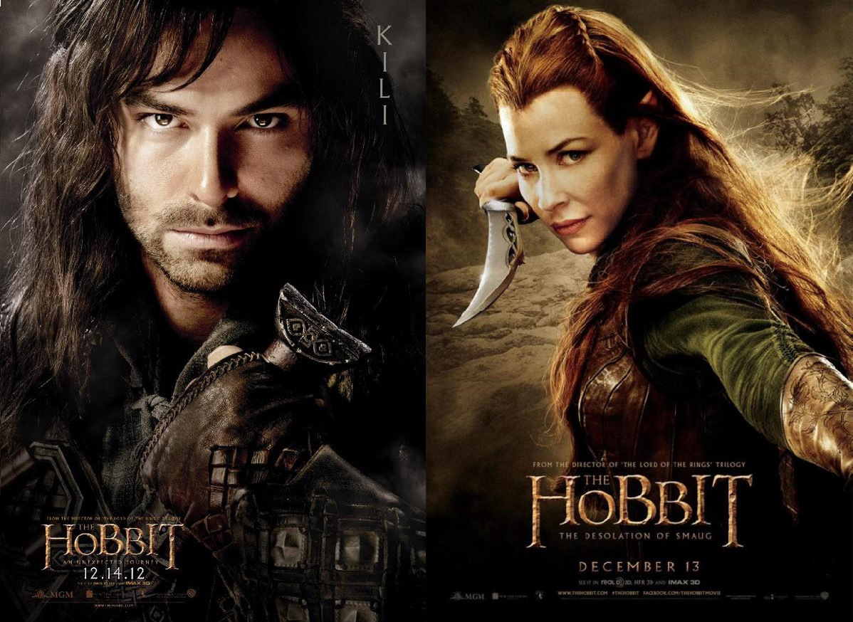 Kili And Tauriel - Kili The Hobbit And The Elf , HD Wallpaper & Backgrounds